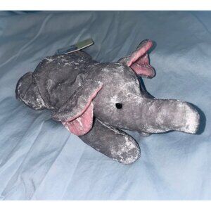 Vintage 1997 Russ Wishlings Elephant Peanut Plush 8" With Tags